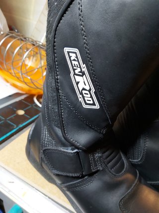 Botas Moto Mujer KenRod Negra Horma Pequeña