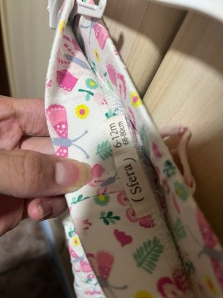 Pantalón niña 6-12 meses estampado mariposas