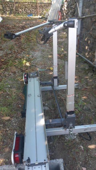 Portamoto aluminio para camper seminuevo