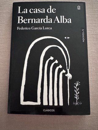 Libro escolar La casa de Bernarda Alba