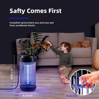 Lámpara Antimosquitos 4000V, de 18W