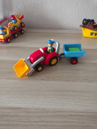 Lote Playmobil: Barco Pirata, Avión, Coche