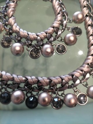 Conjunto bisutería gargantilla y pulsera