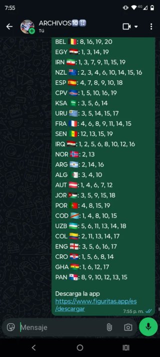 Venta de cromos del mundial