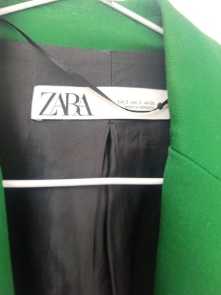 Chaqueta Zara Verde Mujer