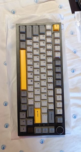 Teclado Mecánico Ajazz Gris y Amarillo
