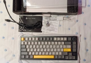 Teclado Mecánico Ajazz Gris y Amarillo