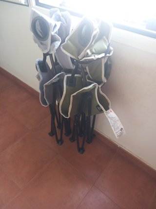 Sillas de camping plegables (2 unidades).