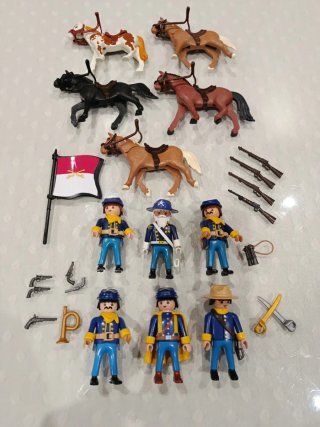 Playmobil séptimo de Caballería nordista