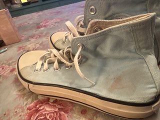 Zapatillas Converse Altas Celestes