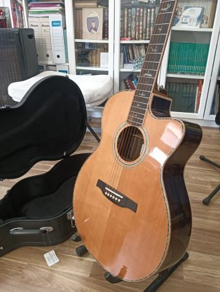 Guitarra acústica PRS SE con funda