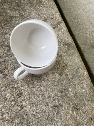 Tazas Villeroy & Boch Porcelana Blanca.10 unidades