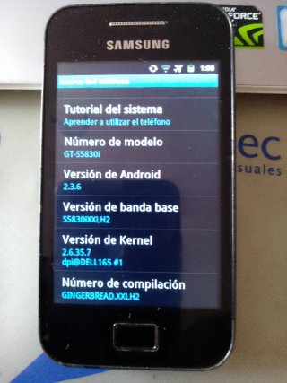 Samsung Galaxy Ace GT-S5830i blanco.
