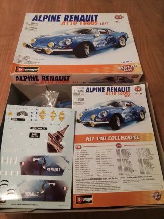 Maqueta Alpine Renault A110 1600S Bburago 1:18