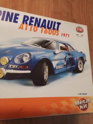 Maqueta Alpine Renault A110 1600S Bburago 1:18