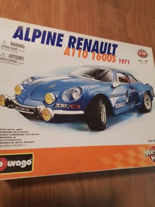 Maqueta Alpine Renault A110 1600S Bburago 1:18