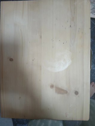 Mesita de noche madera y metal