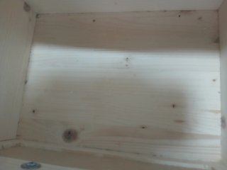 Mesita de noche madera y metal
