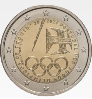 Moneda 2 euros Portugal 2021 J.O.