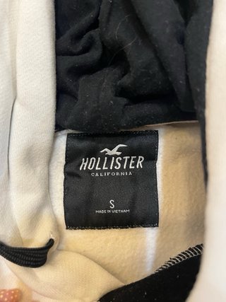 Sudadera Hollister Degradado Gris y Blanco