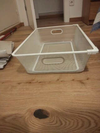 IKEA ALGOT vestidor 60 cm con barra y 2 cestas