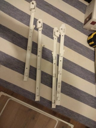 IKEA ALGOT vestidor 60 cm con barra y 2 cestas