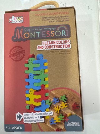 Juego Montessori Figuras Madera Colores