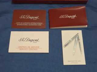 Scatola S.T. Dupont per penna con libretti