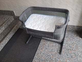 Cuna de bebé NOAH gris