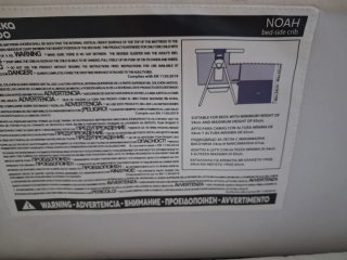 Cuna de bebé NOAH gris
