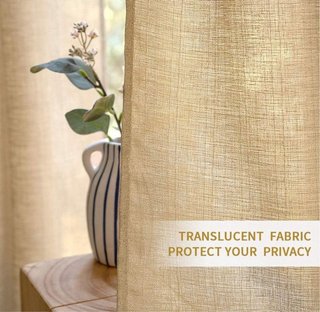 Cortinas MIULEE Lino 140x225 (2 uds)