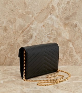 Saint Laurent Nero – Borsa con Catena Dorata