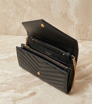 Saint Laurent Nero – Borsa con Catena Dorata