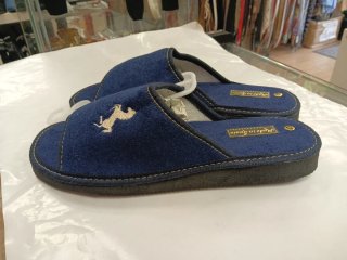 Zapatillas de estar por casa azules talla 43