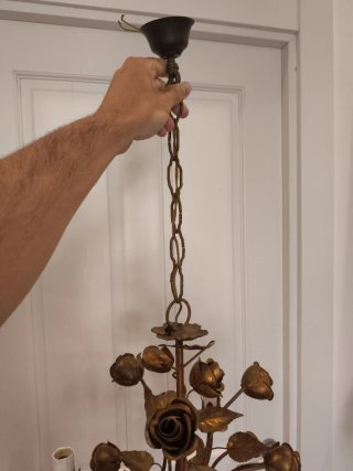 Lampara italiana vintage rosas