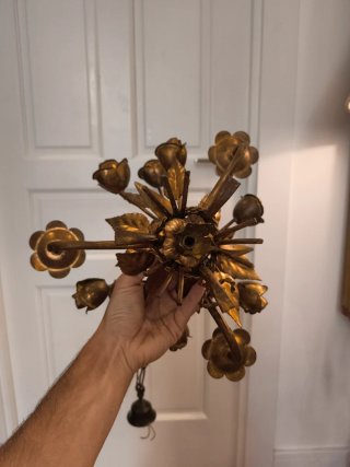 Lampara italiana vintage rosas