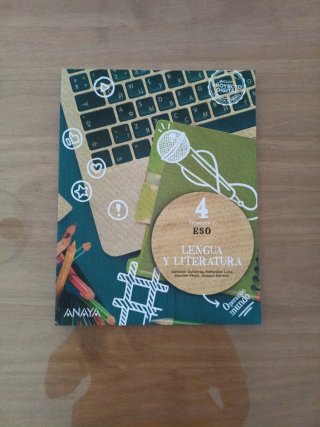Libro 4 Eso Lengua y Literatura. Editorial Anaya