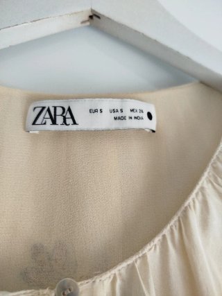 Vestido Zara bordado talla única