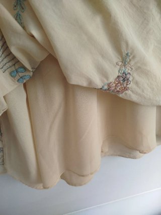 Vestido Zara bordado talla única
