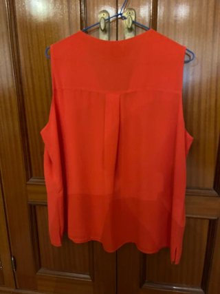 Blusa naranja sin mangas Bimani Talla XXL