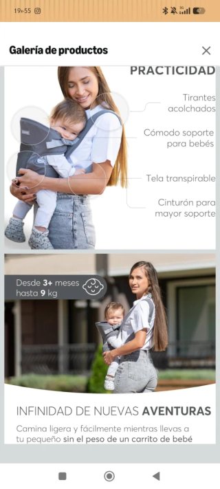 Mochila Portabebés Kikkaboo