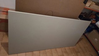 Mesa de escritorio beige/marrón