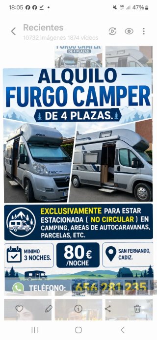 Alquiler Camper