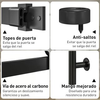 Puerta Corredera Interior 91x213cm + Kit