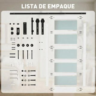 Puerta Corredera Interior 91x213cm + Kit