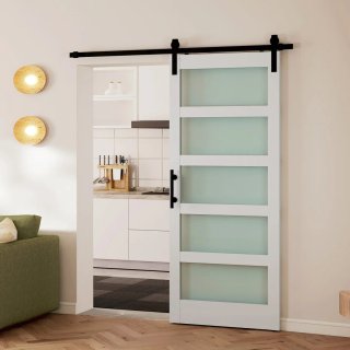 Puerta Corredera Interior 91x213cm + Kit