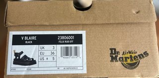 Sandalias Dr. Martens V BLAIR Negras T36