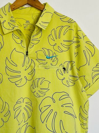 Nike SB Dri-FIT Tropical Leaf Textured Polo Shirt