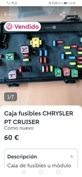 Caja Fusibles Chrysler PT Cruiser