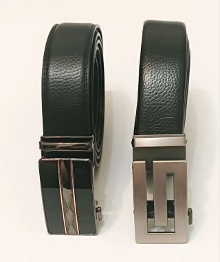 PACK 2 CINTURÓN PIEL HOMBRE TALLAS GRANDES 160 CM